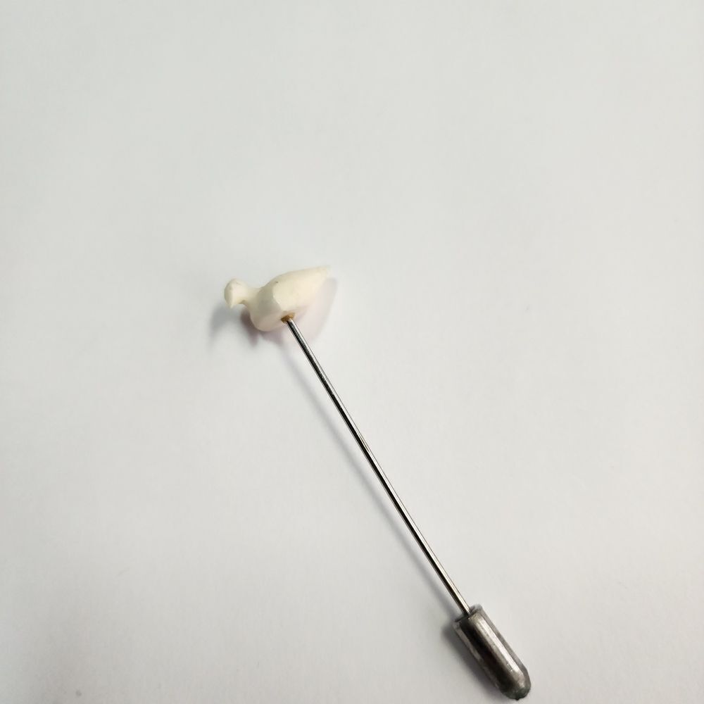 Carved Duck Stick Pin - Picture 2 of 3